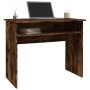 Smoked oak plywood desk 90x50x74 cm by vidaXL, Desks - Ref: Foro24-815462, Price: 47,60 €, Discount: %