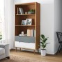 MOLDE bookcase solid brown pine wood 85x35x170.5 cm by vidaXL, Bookcases and shelves - Ref: Foro24-350540, Price: 105,42 €, D...