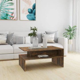 Smoked oak plywood coffee table 90x60x42.5 cm by vidaXL, Coffee table - Ref: Foro24-815855, Price: 67,53 €, Discount: %