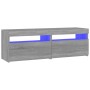 TV furniture 2 units with LED lights Sonoma gray 60x35x40 cm by vidaXL, TV Furniture - Ref: Foro24-815681, Price: 82,15 €, Di...