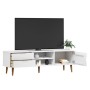 TV cabinet MOLDE solid white pine wood 158x40x49 cm by vidaXL, TV Furniture - Ref: Foro24-350535, Price: 168,17 €, Discount: %