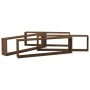 Cubic wall shelf 4 pcs brown oak wood 100x15x30cm by vidaXL, Shelves and shelves - Ref: Foro24-815913, Price: 56,99 €, Discou...