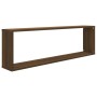 Cubic wall shelf 4 pcs brown oak wood 100x15x30cm by vidaXL, Shelves and shelves - Ref: Foro24-815913, Price: 56,99 €, Discou...