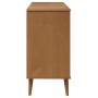 MOLDE bedside table solid brown pine wood 113x40x80 cm by vidaXL, Drawers - Ref: Foro24-350507, Price: 196,06 €, Discount: %