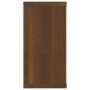 Cubic wall shelf 4 pcs brown oak wood 100x15x30cm by vidaXL, Shelves and shelves - Ref: Foro24-815913, Price: 56,99 €, Discou...