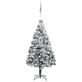 Árbol de Navidad artificial con LEDs y bolas PVC verde 240 cm de vidaXL, Arboles de navidad - Ref: Foro24-3077918, Precio: 20...