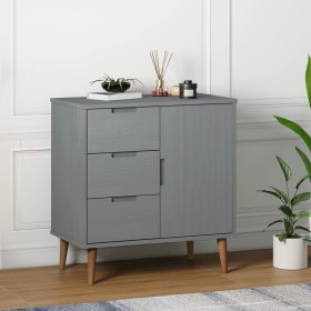 MOLD sideboard solid gray pine wood 76.5x40x80 cm by vidaXL, Sideboards - Ref: Foro24-350512, Price: 99,99 €, Discount: %