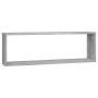 Cubic wall shelf 2 units gray Sonoma wood 80x15x26.5cm by vidaXL, Shelves and shelves - Ref: Foro24-815918, Price: 33,99 €, D...