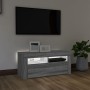 TV cabinet with LED lights Sonoma gray 90x35x40 cm by vidaXL, TV Furniture - Ref: Foro24-815691, Price: 75,17 €, Discount: %