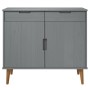 MOLD Sideboard aus massivem grauem Kiefernholz 90x40x80 cm von vidaXL, Sideboards - Ref: Foro24-350548, Preis: 154,21 €, Raba...