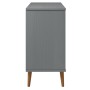 MOLD sideboard solid gray pine wood 90x40x80 cm by vidaXL, Sideboards - Ref: Foro24-350548, Price: 172,62 €, Discount: %