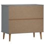 MOLD Sideboard aus massivem grauem Kiefernholz 90x40x80 cm von vidaXL, Sideboards - Ref: Foro24-350548, Preis: 154,21 €, Raba...