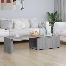 Sonoma gray plywood coffee table 150x50x35 cm by vidaXL, Coffee table - Ref: Foro24-815469, Price: 82,01 €, Discount: %