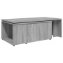 Mesa de centro de madera contrachapada gris Sonoma 150x50x35 cm de vidaXL, Mesas de centro - Ref: Foro24-815469, Precio: 76,7...