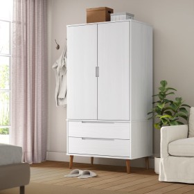 MOLDE solid white pine wood cabinet 90x55x175 cm by vidaXL, Wardrobes - Ref: Foro24-350523, Price: 342,01 €, Discount: %