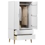 MOLDE solid white pine wood cabinet 90x55x175 cm by vidaXL, Wardrobes - Ref: Foro24-350523, Price: 318,90 €, Discount: %