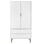 MOLDE solid white pine wood cabinet 90x55x175 cm by vidaXL, Wardrobes - Ref: Foro24-350523, Price: 318,90 €, Discount: %