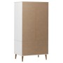 MOLDE solid white pine wood cabinet 90x55x175 cm by vidaXL, Wardrobes - Ref: Foro24-350523, Price: 318,90 €, Discount: %