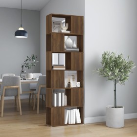 Shelf / space divider brown oak 60x24x186 cm by vidaXL, Bookcases and shelves - Ref: Foro24-816034, Price: 87,99 €, Discount: %