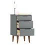 MOLDE bedside table solid gray pine wood 40x35x65 cm by vidaXL, Nightstands - Ref: Foro24-350500, Price: 85,95 €, Discount: %