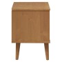 Mesita de noche MOLDE madera maciza de pino marrón 40x35x48 cm de vidaXL, Mesitas de noche - Ref: Foro24-350495, Precio: 75,6...