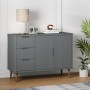 Sideboard MOLDE made of solid gray pine wood 113x40x80 cm by vidaXL, Sideboards - Ref: Foro24-350515, Price: 178,99 €, Discou...