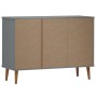 Sideboard MOLDE made of solid gray pine wood 113x40x80 cm by vidaXL, Sideboards - Ref: Foro24-350515, Price: 178,99 €, Discou...