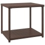 Mesa auxiliar ratán sintético marrón 55x45x49 cm de vidaXL, Mesas auxiliares - Ref: Foro24-319405, Precio: 25,79 €, Descuento: %