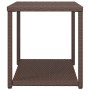 Mesa auxiliar ratán sintético marrón 55x45x49 cm de vidaXL, Mesas auxiliares - Ref: Foro24-319405, Precio: 25,79 €, Descuento: %