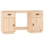 Desk with solid pine wood cabinets 135x50x75 cm by vidaXL, Desks - Ref: Foro24-3107844, Price: 210,82 €, Discount: %