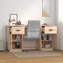 Desk with solid pine wood cabinets 135x50x75 cm by vidaXL, Desks - Ref: Foro24-3107844, Price: 210,82 €, Discount: %