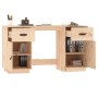 Desk with solid pine wood cabinets 135x50x75 cm by vidaXL, Desks - Ref: Foro24-3107844, Price: 210,82 €, Discount: %