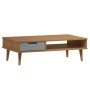 MOLDE coffee table solid brown pine wood 100x55x31 cm by vidaXL, Coffee table - Ref: Foro24-350528, Price: 66,99 €, Discount: %