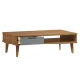 Mesa de centro MOLDE madera maciza de pino marrón 100x55x31 cm de vidaXL, Mesas de centro - Ref: Foro24-350528, Precio: 66,32...