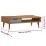 Mesa de centro MOLDE madera maciza de pino marrón 100x55x31 cm de vidaXL, Mesas de centro - Ref: Foro24-350528, Precio: 66,32...