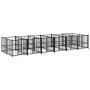 Steel outdoor kennel 11.26 m² by vidaXL, Dog kennels and fences - Ref: Foro24-3124583, Price: 1,00 €, Discount: %