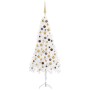 LED-Eck-Weihnachtsbaum und weiße PVC-Kugeln 150 cm von vidaXL, Weihnachtsbäume - Ref: Foro24-3077948, Preis: 40,22 €, Rabatt: %