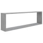 Würfelwandregal 4 Stk. Sonoma graues Sperrholz 100x15x30 cm von vidaXL, Regale und Regale - Ref: Foro24-815910, Preis: 54,91 ...