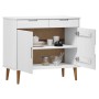 MOLD Sideboard aus massivem weißem Kiefernholz 90x40x80 cm von vidaXL, Sideboards - Ref: Foro24-350547, Preis: 163,77 €, Raba...