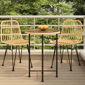 Tempered glass and steel dining table 55 cm by vidaXL, Garden tables - Ref: Foro24-319434, Price: 51,36 €, Discount: %