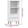 MOLDE bookcase solid white pine wood 60x35x133.5 cm by vidaXL, Bookcases and shelves - Ref: Foro24-350538, Price: 118,29 €, D...