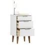 Bedside table MOLDE made of solid white pine wood 40x35x65 cm by vidaXL, Nightstands - Ref: Foro24-350499, Price: 86,99 €, Di...