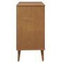 Mesita de noche MOLDE madera maciza de pino marrón 80x40x80 cm de vidaXL, Cajoneras - Ref: Foro24-350504, Precio: 142,31 €, D...