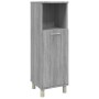 Armario de baño madera contrachapada gris Sonoma 30x30x95 cm de vidaXL, Muebles de baño - Ref: Foro24-815607, Precio: 52,59 €...