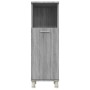 Armario de baño madera contrachapada gris Sonoma 30x30x95 cm de vidaXL, Muebles de baño - Ref: Foro24-815607, Precio: 52,59 €...