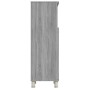 Armario de baño madera contrachapada gris Sonoma 30x30x95 cm de vidaXL, Muebles de baño - Ref: Foro24-815607, Precio: 52,59 €...