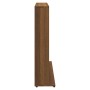 Oak brown plywood CD shelf 102x23x89.5 cm by vidaXL, CD and DVD storage - Ref: Foro24-815485, Price: 87,25 €, Discount: %