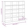 Oak brown plywood CD shelf 102x23x89.5 cm by vidaXL, CD and DVD storage - Ref: Foro24-815485, Price: 87,25 €, Discount: %