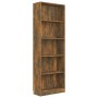 5-tier smoked oak plywood shelf 60x24x175 cm by vidaXL, Bookcases and shelves - Ref: Foro24-815432, Price: 89,06 €, Discount: %