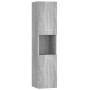 Armario de baño madera contrachapada gris Sonoma 30x30x130 cm de vidaXL, Muebles de baño - Ref: Foro24-815640, Precio: 71,74 ...